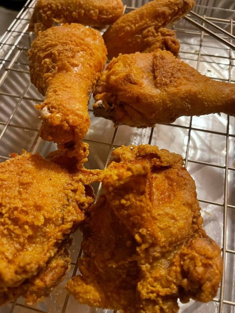 Spicy Southern fried chicken!
