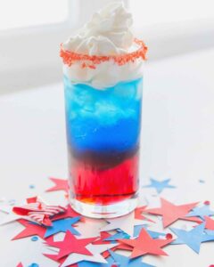 Red, White And Blue Drink For Kids | Patriotic Day Punch {Kid-Friendly)