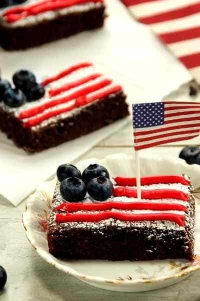 American Flag Brownies